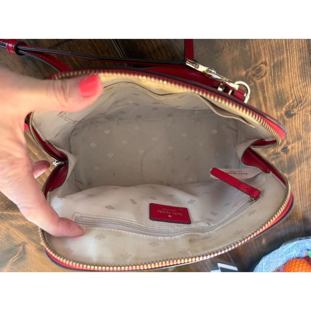 Kate Spade New York Patterson Drive Dome Satchel Crossbody/Handle RED